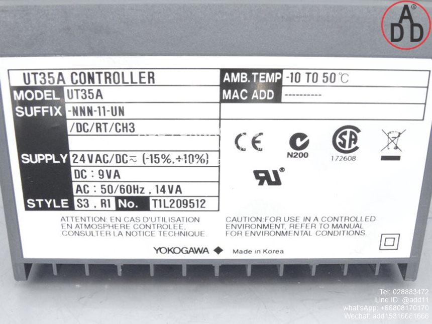 Yokogawa UT35A-NNN-11-UN/DC/RT/CH3 (3)